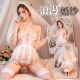Uniforme parejas estimulantes pijamas de gran tamaño sexy puro vestido de camisón puro tentación de pasión caliente p9734 blancos - perspectiva de correa sexy camisón de talla 80125jin [Jin equivale a 0.5 kg] se puede usar