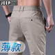 Jeep Spirit Hosen Männer Frühling und Herbst loser Straight Trend Grey Business Casual Hohose 2025 Sommer neue Hosen Männer Yt838 Gray 32