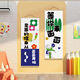 Kunstklassenzimmer Wanddekoration Malerei Ausstellungsbereich Layout Organisation Kunsttraining Organisation Wanddekoration Hängende Malerei YCA723-Shining Child 20x60 cm Aufkleber (keine oberen und unteren Massivholzhängestangen)