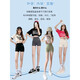 Wear yoga three-point shorts on the outside to tighten the belly and lift the buttocks to prevent exposure and safety base shark pants Black L [Recommended 100-130Jin [Jin equals 0.5 kg]]