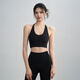 LULUUVTTOH new summer sports bra women's fixed cup yoga vest halter neck beautiful back shockproof Pilates fitness bra black fixed cup S (recommended 80-95Jin Jin equals 0.5 kg)