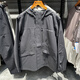 Columbia 25 Frühlings- und Sommer-Neue Columbia Herren winddichte wasserdichte Kapuze-Einschichtjacke XE4839 XE4839011 Black Grey S