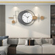 Jiujiuda Uhr Wohnzimmer Leicht Luxus moderne einfache Heim -Esszimmeruhr Hängende Wand Personalisierte kreative Mode -Internet -Promi Dekorative Wanduhr WM844 [100x40cm>
