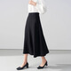 Lady Bird black professional skirt female interview autumn and winter high-end suit a-line skirt umbrella skirt commuting formal skirt commuting