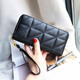 Lakala Sheep Preferred 2025 Fashion New Fashion Simple Diamond Wallet Women Long Student Korean Version Large Capacity Mobile Bag Clutch Black Diamond
