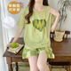 CamalgOri ice silk pajamas short sleeves with chest pads modal women's summer bear cute girl's home clothing code casual home clothing high quality 12611 women's M size (70-95 Jin [Jin equals 0.5 kg]) equal size