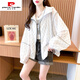 Pierre Cardin Summer 2025 New Loose Casual Breathable Loose Versátil Versátil Fina Cardigan Sun Protection para mujeres, Radiant-691# Green M sugiere 110jin [Jin equivale a 0.5 kg]
