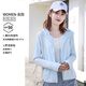 Simboo Fashion Ice Silk Sun Protection Clothing for Women and Men Outdoor Skin Windbreaker Jacket Summer Breathable Anti-UV Sports Fishing Wear 2088 Yuelan-Female M (Summer Essential)