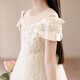 
Yaowang children's evening dress flower children wedding dress summer girl host performance piano performance clothing YR-KLS-1792 white sleeveless 120