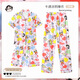 S.SOFEA可爱卡通春夏季短袖三件套女睡衣家居服 套KK14128# 170 M【建议80-100斤】