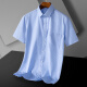
MONTAGUT 2025 high-end brand men's short-sleeved shirt middle-aged business DP pure cotton formal wear professional workwear free solid color lining DX6628 42