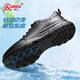 Strongman Summer Business Casual Casual Shoes Hollow Cabeza transpirable Capacidad de la Caquera de Caquero de Caquero de cuero JD351369 Negro 40