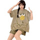 Jingpufei Sommer lose große Cartoon-Kurzärmel-Frauenpyjama und Heimkleidung Guangzhou Dreizehn Linien 687 Radieschen Lauf 175 l Größe [vorgeschlagen 98-112 Jin [Jin gleich 0,5 kg]]]