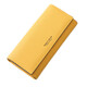 Sac de carte d'écarent portefeuille jaune chanceux polyvalent 2025 Nouvelle femelle sac à embrayage simple portefeuille à la mode femelle couleur solide petite amie femme mère anniversaire de la Saint-Valentin cadeau Red Store Manager d'inspection et d'expédition