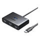 Dock de docker de type C de réseau vert USB-C USB3.2 Dock de divise 10 Gbps Expansion à 4 ports à haute vitesse 3.2GEN2 hub cm688 USB3.0 Divider 4-port 15702