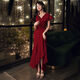 Pierre Cardin Vestido de noche rojo 2025 Nuevo traje de tostadas de boda elegante Moda de moda