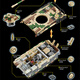 Berthalgo Lego Technic Crown Building Blocks Zweiten Weltkrieg Kv2 Deutsch Tiger T34 Sherman Tank Black Panther Modell Leopard 826 Stücke) Ferdinand Zerstörer + 2 Figuren + Waffen