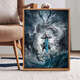 Jipindi Nezha 2: DIE DEMON KINDE VON DIGITAL DIGITAL OIL MALER DIY HAND-BALNTE GRAFFITI Cartoon Dekoration LL12173 60*80 cm verdickter innerer Rahmen + schöner äußerer Rahmen
