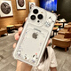 
Trendy and suitable for Apple 15 promax mobile phone case new iPhone 14 Paca Dog 13pro high-end sense 12 cartoon 1 card case-transparent-TDL Paca Dog covering mouth J13971 iPhone 15 Pro Max