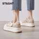 Sábado; ST/SAT Women's Shoes for Summer Fisherman's Shoes Fisherman para mujeres 2025 Nuevo pequeño estilo de fragancia Mesh Avalte, transpirable Zapatos de una sola vela de otoño SSC1112A02 Aprecadía Color de 5 cm Aumento de altura y adelgazamiento 36