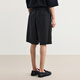 Skizzieren Sie Herrenkleidung 2025 Sommer Neues Produkt Daily Curly Mid-Shorts Lose gerade Hosen elegant und lässig 9p4e11150 001 Schwarz S