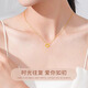 Семьъядерное золотое ожерелье для женщин Mobius Feet Gold Bold Sending Gift Day's Gift для подруги для учителя Жена Клавикуля