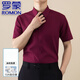 Romon High-End Light Luxury Ice Seide Traaceless kurzärmeliges Hemd für Männer im Sommer Dünnes High-End-Business Casual Elastic-Hemd für Männer 752-686-Grau Blau 38 (90-110Jin [Jin ist gleich 0,5 kg])