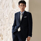 Angel Bird Suit Men's Suit Shopping Mall Same Style 2025 Spring Men's Business Formal Wool Suit Pants Suit Navy Blue 50 A(180/100) /Please note waist or pants