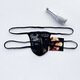 Männertangs sind Hosen, Männer mit niedriger taille gestreifte Spitze leicht transparent transparenter Hüftlebedanger, Doppel-Tanga-Unterwäsche sexy schwarz 100-170jin [Jin gleich 0,5 kg] Tragen im Inneren