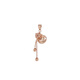 OeinOEIN 18K rose gold gold hollow gourd pendant k gold plain gold women's Fulu necklace pendant 18K rose gold 1.16g