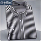Goldlion (Goldlion) Nicht scanntes und anti-versuntiges Langarmhemd für Männer 2025 Stretch Casual Business Formale Verschleiß mit mittlerem Alter und jung gestreiftem Hemd für Männer Spring 826 Stretch Striped Shirt 38 Gewicht 100-115