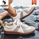 Western Region Camel Spring extra große Größe Herrenschuhe 45 neue deutsche Trainingschuhe 46 Echtes Leder lässig weiße Schuhe 47 Japanische Nischen -Skateboardschuhe 48 9715 Weiß Grau - Kamel Offizielle Marke Offizielle Website Flaggschiff 36