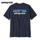 
Patagonia (Patagonia) couple commuting short-sleeved summer P-6 Logo blended cotton casual trend outdoor breathable T-shirt 38504 NENA M