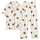 Cat man (MiiOW) pregnant women confinement clothes pajamas for women in summer pregnancy short-sleeved long trousers postpartum breastfeeding summer pure cotton breastfeeding home clothing HDE-6913 L