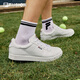 FILA FUSION斐乐男鞋低帮板鞋网球文化鞋百搭轻便小白鞋休闲滑板鞋 集团白-WT 42
