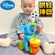 Disney Official Store Flagship Baby Toys 0-1 Year Baby Caxing Artefact 2 ans 3 Audio peut bouger 6 mois 8 petits mois 9 ans Trésor [officiel] Boule Boule légère tambour petit éléphant [Jaune A