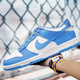 Nike (Nike) Nike Dunk Nike große Kinderschuhe für Frauenschuhe 2025 Sommer North Carolina Blue Low Top Casual Board Schuhe CW1590-103 CW1590-103 36.5