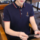 
CZCM light luxury high-end brand short-sleeved polo shirt for men's t-shirt loose casual collar business top summer new style CC866 Black Knight 2XL (135-150Jin [Jin equals 0.5 kg])