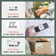 得力(deli)珊瑚海80*60mm 800张*27卷 三防热敏标签打印纸 快递面单不干胶打印纸 货物材料条码 12006