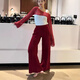 
Single Nanwei European and American cross-border women's spring top hollow sweater mesh blouse ultra-short casual and versatile sun protection sweater off white, single size
