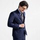 Zhuangji 120-count high-count men's suit suit for all seasons, professional formal wear, wedding banquet suit, two-piece suit