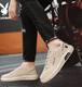 
Playboy men's shoes spring and summer new white shoes men's soft sole versatile trendy canvas shoes breathable sports and casual Z1105 khaki 39