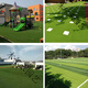 Simulated lawn carpet, artificial fake turf, artificial plastic outdoor kindergarten school green fence football field grass 3cm special thick export grass (10 square meters)