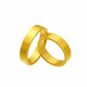 Fat Donglai's same style sand gold ring for women, Vietnamese sand gold ring for men and women, couple ring simulation, women's model, 4mm wide, US size 7 (counter size 13-14) (inner diameter 17.5m)