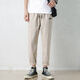 Huili Pantalon masculin décontracté Pantalon Summer Casual For Men Fashion and Volydoly Business Loose Couleur solide grande taille pantalon droit lg-hl-mortal mille produits-9904 Army Green XL (recommandé 145-160jin [Jin est égal à 0,5 kg]))