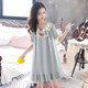 
Snoopy (SNOOPY) summer new style short-sleeved girls nightgown loose girls nightgown ice silk medium-sized children's pajamas dress 687 short-sleeved lace bow apricot nightgown 170 cm