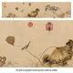 溥畔明文徵明白玉兰图卷花鸟画微喷仿古复制品新中式装饰画卷轴挂画 明文征明白玉兰图卷28X256厘米1 专用宣纸喷绘乳白色横轴装裱