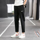 Nike (Nike) pantalones para hombres Summer Nuevos pantalones deportivos al aire libre Pantalones casuales de hombres transpirables delgados pantalones sueltos Pantalones rectos DM6627-010 Secado rápido de secado L
