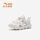 ANTA Children's Sandals Girls' Shoes 2025 Autumn New Baotou Outdoor Amphibious River Tracing Shoes Beach Shoes Ivory White/Mist Purple-4 28