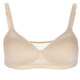 
Mixixidi (micisty) silk underwear for women without steel rings, double-sided mulberry silk bra bra bra underwear skin color 1105 (with back buckle) One size 80A
